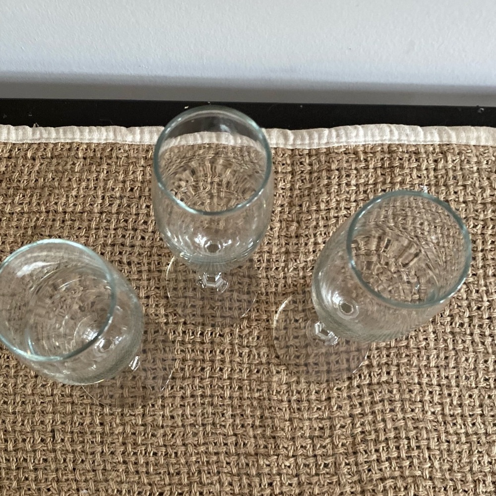 SET OF 3 VINTAGE GERMAN CHAMPAGNE FLUTE GLASSES - Picture 5 of 10